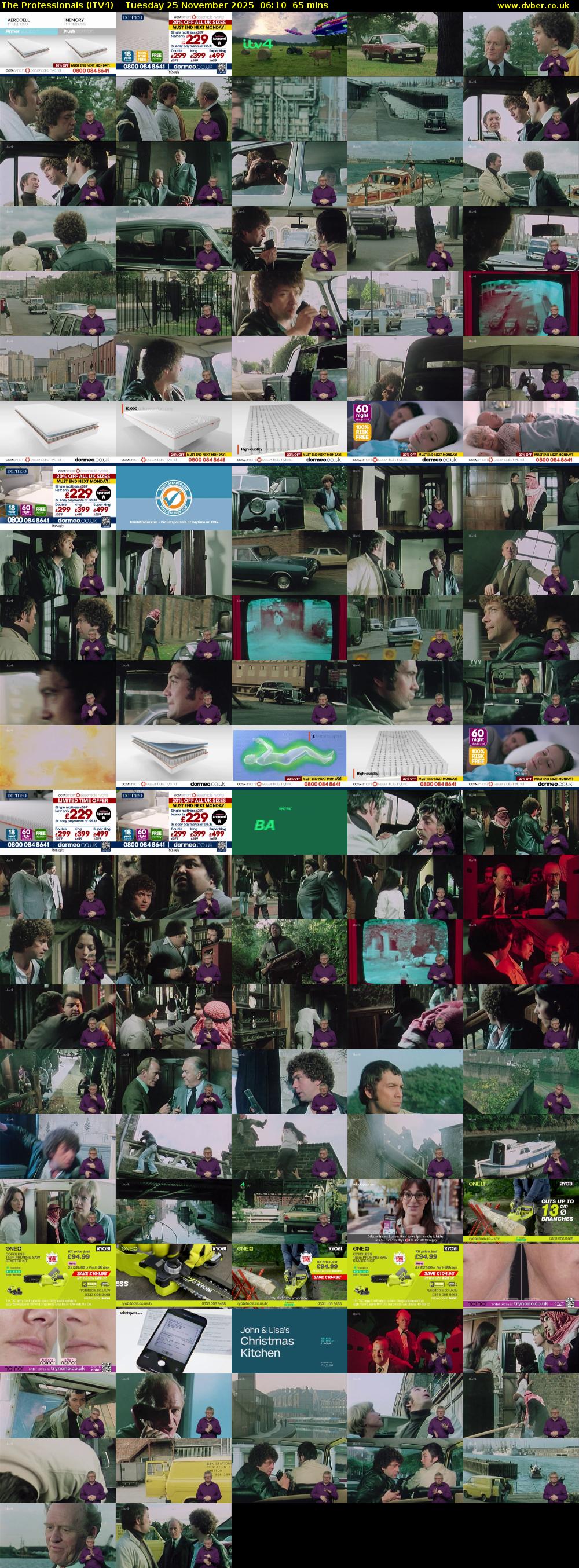 The Professionals (ITV4) Tuesday 25 November 2025 06:10 - 07:15