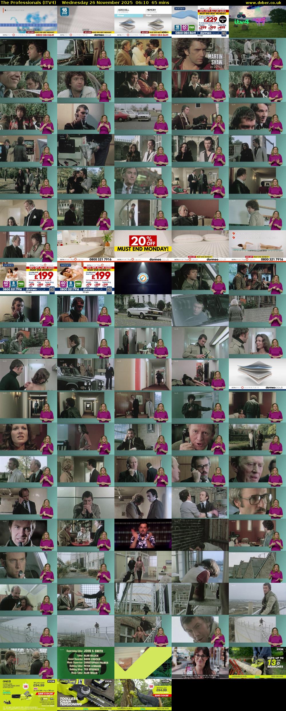The Professionals (ITV4) Wednesday 26 November 2025 06:10 - 07:15