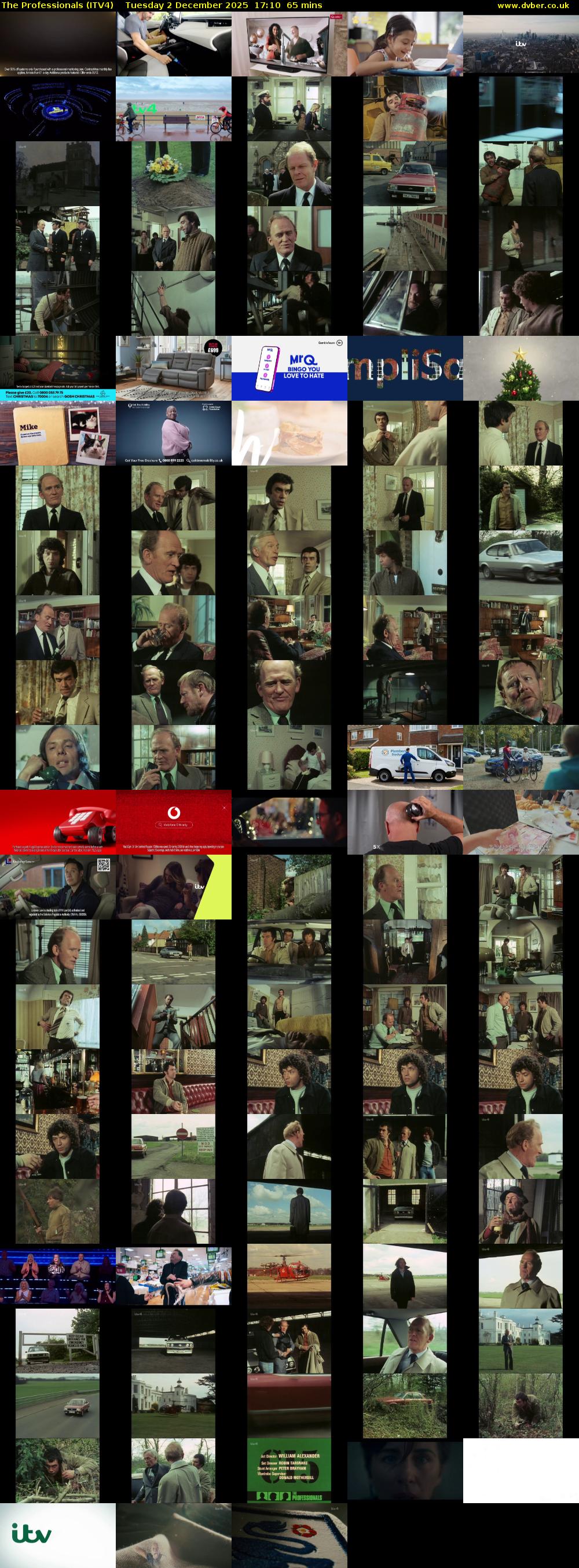 The Professionals (ITV4) Tuesday 2 December 2025 17:10 - 18:15