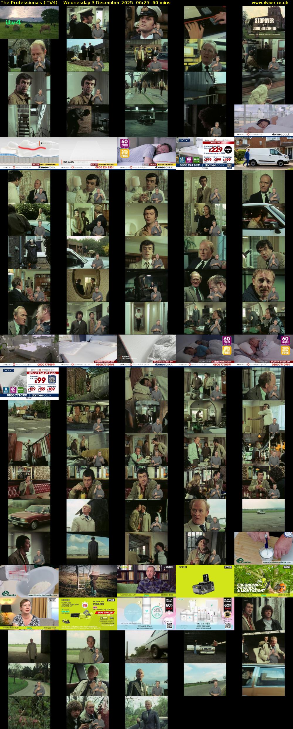 The Professionals (ITV4) Wednesday 3 December 2025 06:25 - 07:25