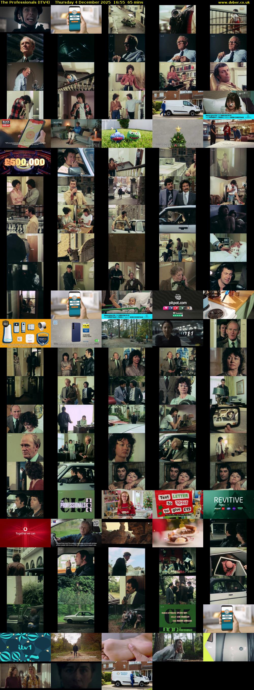 The Professionals (ITV4) Thursday 4 December 2025 16:55 - 18:00