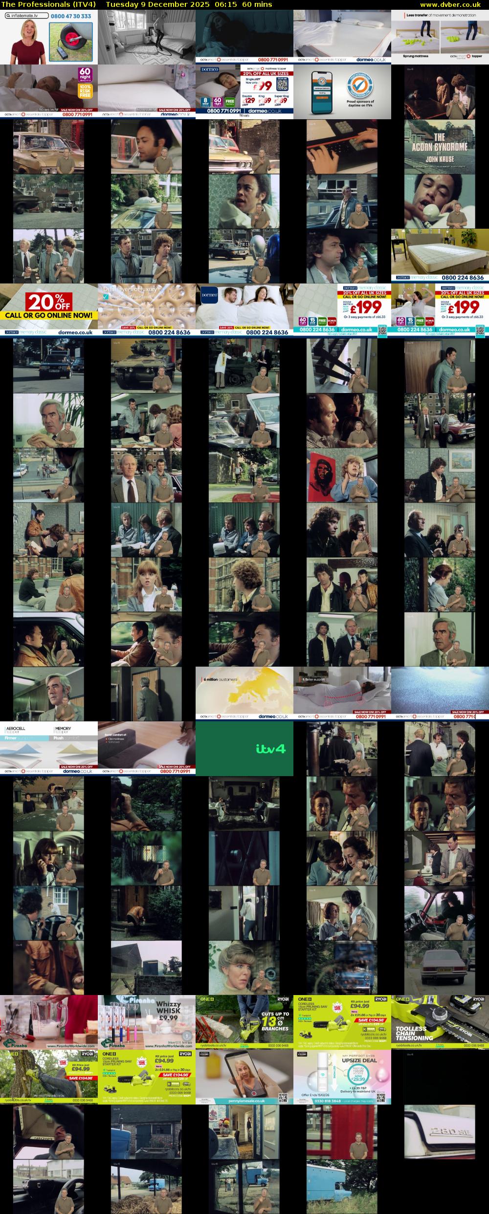 The Professionals (ITV4) Tuesday 9 December 2025 06:15 - 07:15