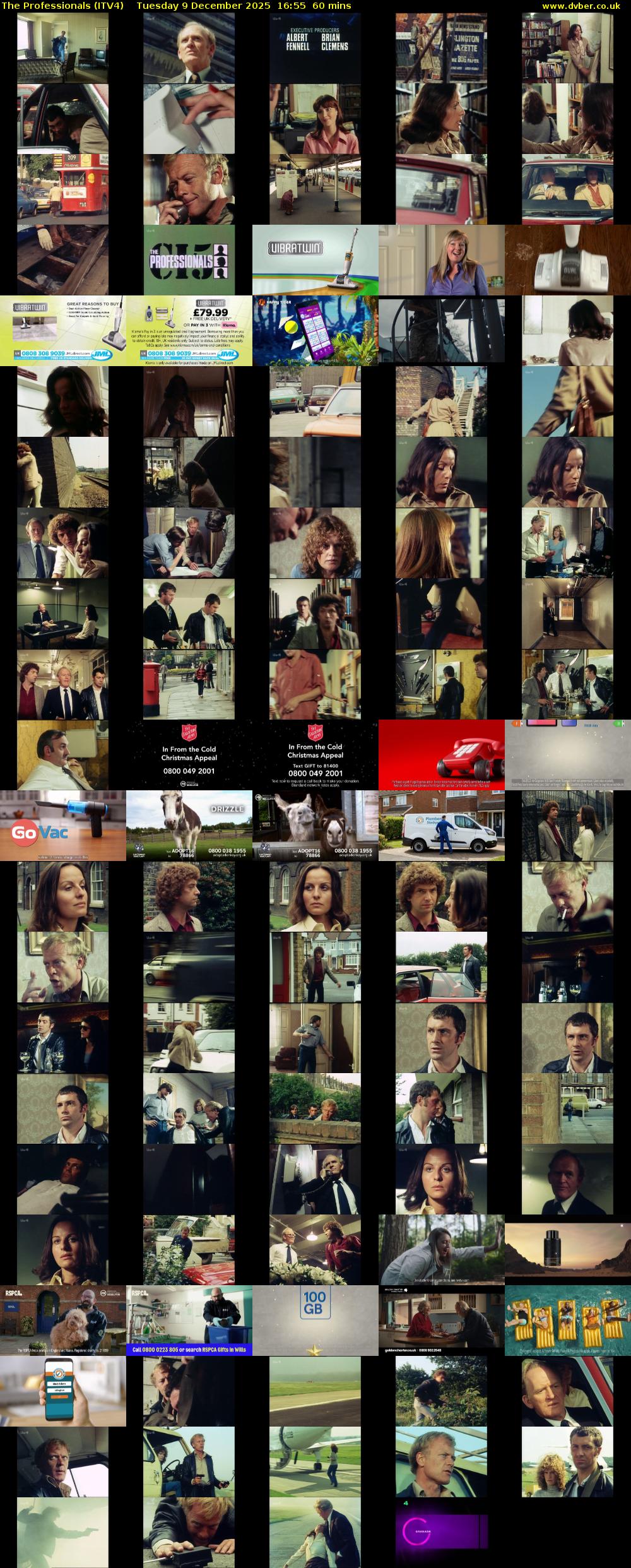 The Professionals (ITV4) Tuesday 9 December 2025 16:55 - 17:55