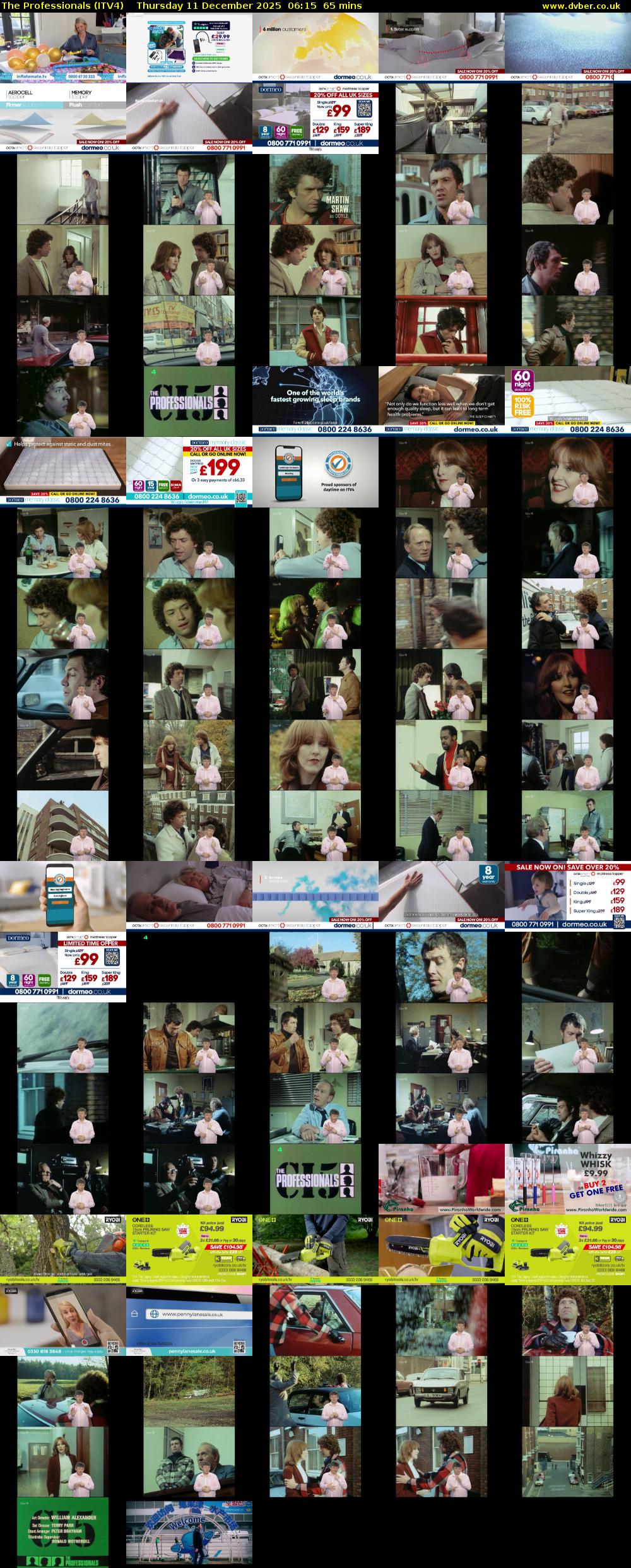 The Professionals (ITV4) Thursday 11 December 2025 06:15 - 07:20