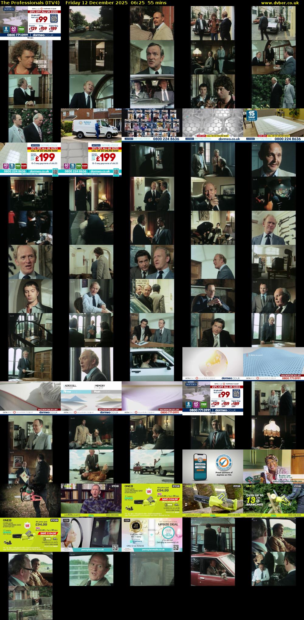 The Professionals (ITV4) Friday 12 December 2025 06:25 - 07:20