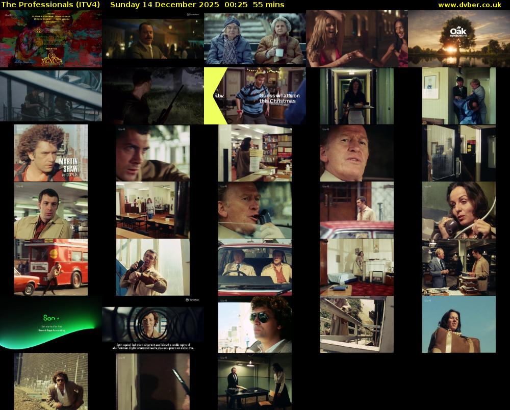 The Professionals (ITV4) Sunday 14 December 2025 00:25 - 01:20