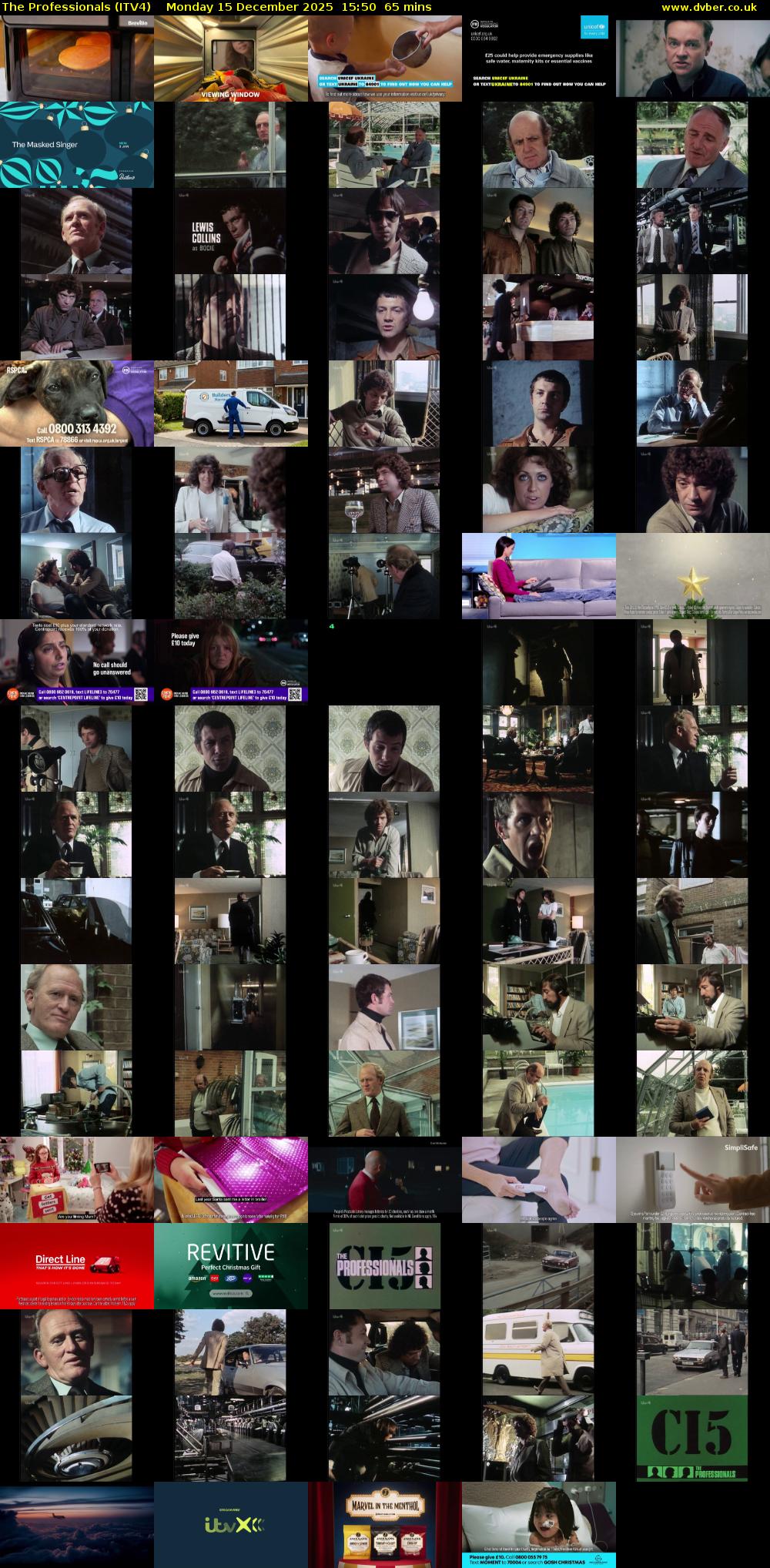 The Professionals (ITV4) Monday 15 December 2025 15:50 - 16:55