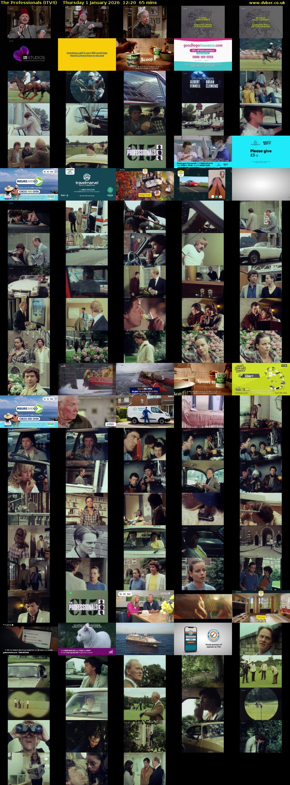 The Professionals (ITV4) Thursday 1 January 2026 12:20 - 13:25