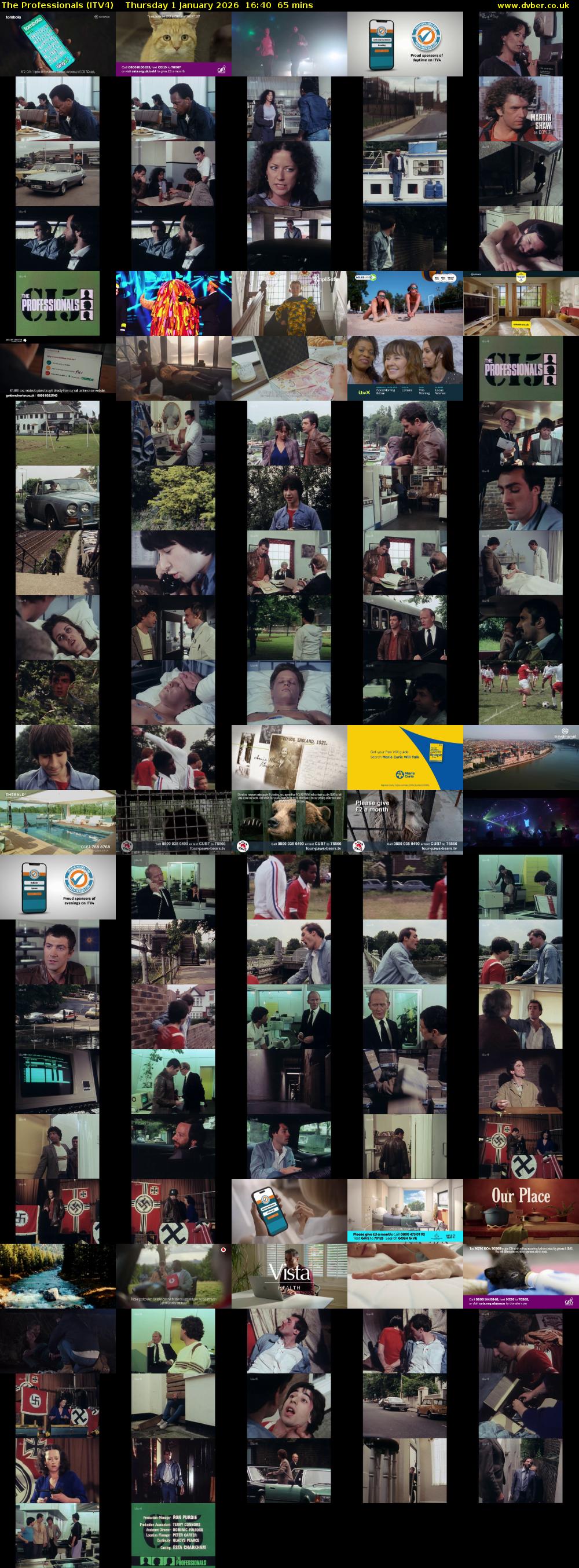 The Professionals (ITV4) Thursday 1 January 2026 16:40 - 17:45