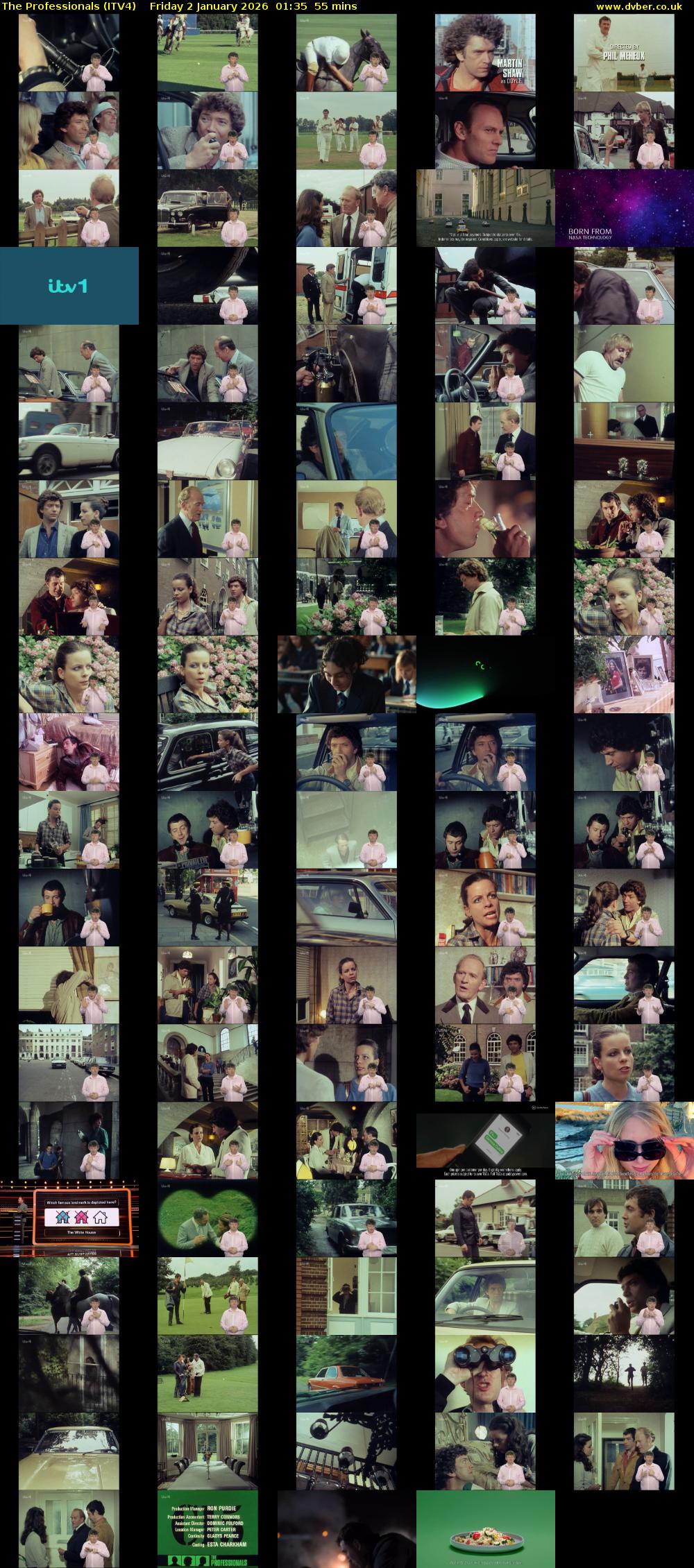 The Professionals (ITV4) Friday 2 January 2026 01:35 - 02:30