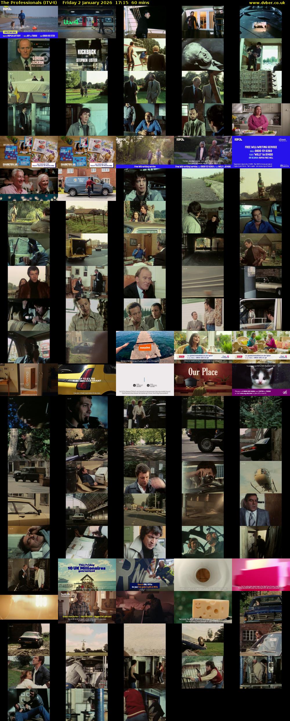 The Professionals (ITV4) Friday 2 January 2026 17:15 - 18:15