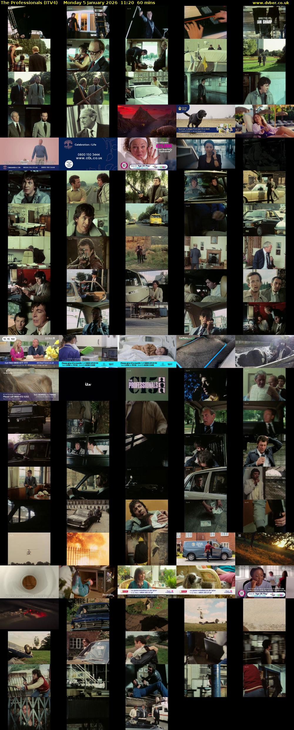 The Professionals (ITV4) Monday 5 January 2026 11:20 - 12:20