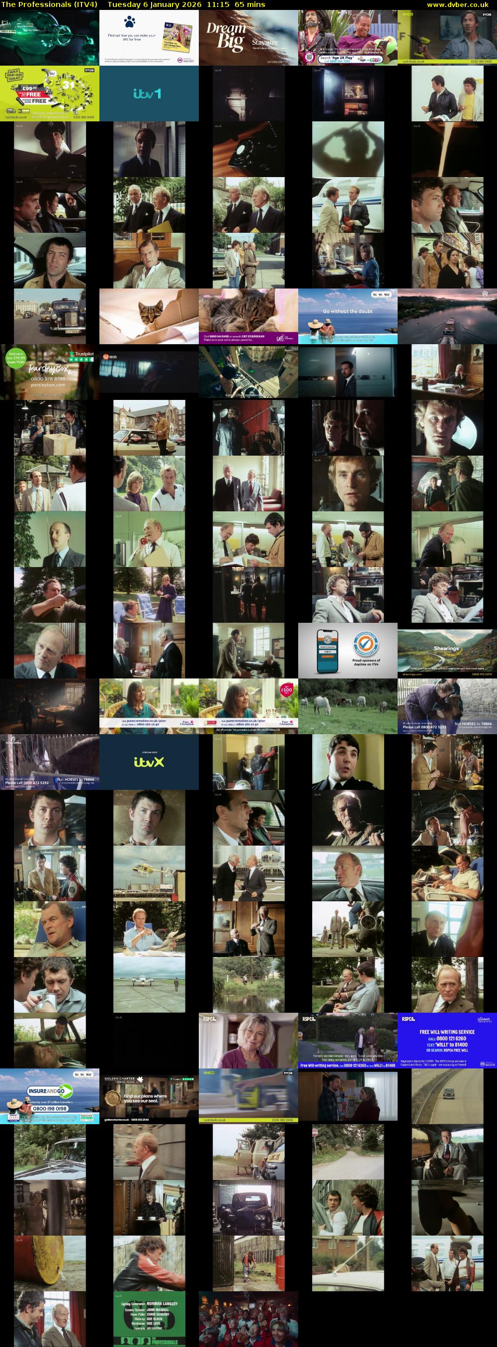 The Professionals (ITV4) Tuesday 6 January 2026 11:15 - 12:20