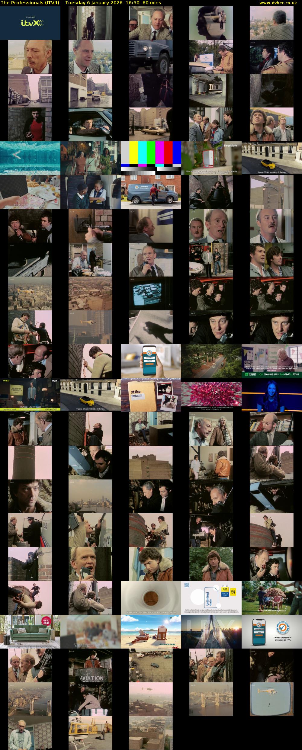 The Professionals (ITV4) Tuesday 6 January 2026 16:50 - 17:50