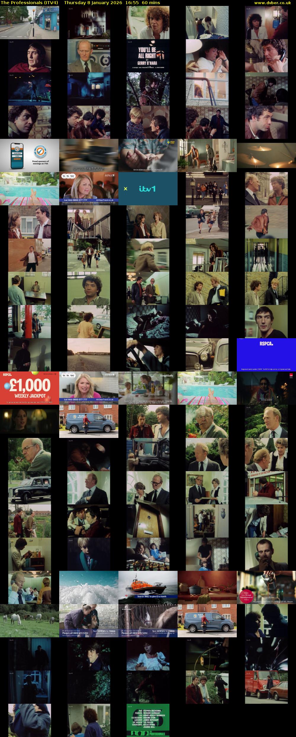 The Professionals (ITV4) Thursday 8 January 2026 16:55 - 17:55