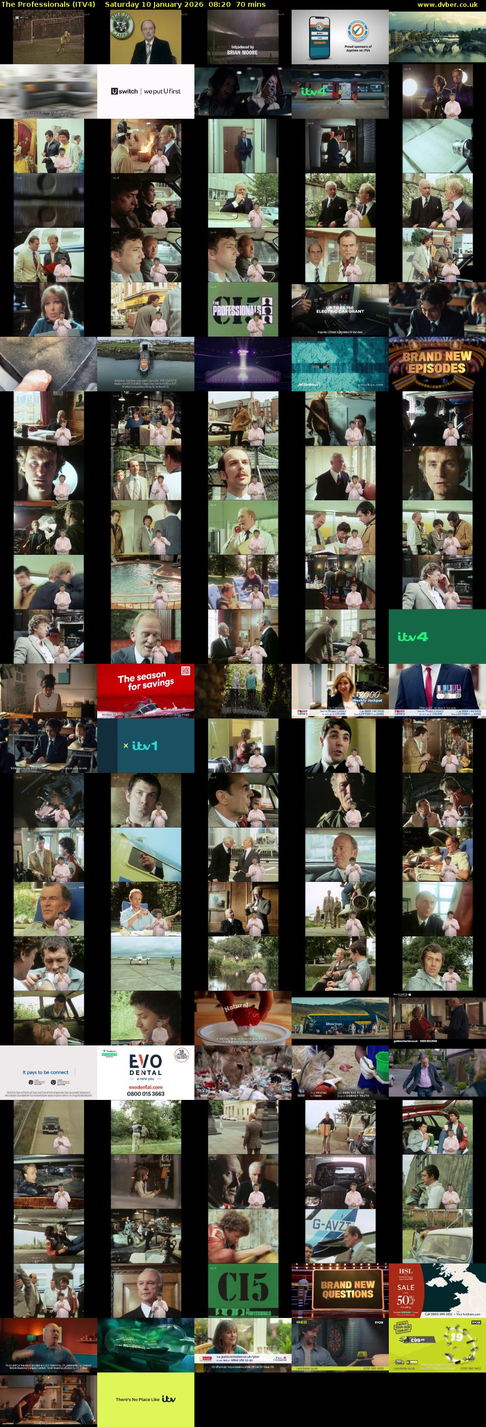 The Professionals (ITV4) Saturday 10 January 2026 08:20 - 09:30