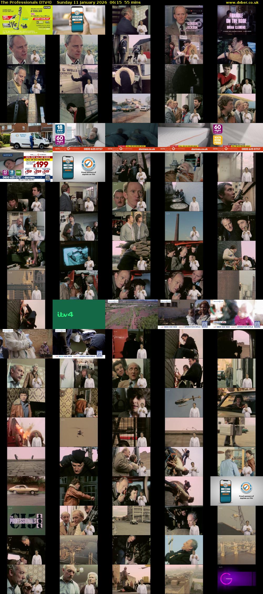 The Professionals (ITV4) Sunday 11 January 2026 06:15 - 07:10