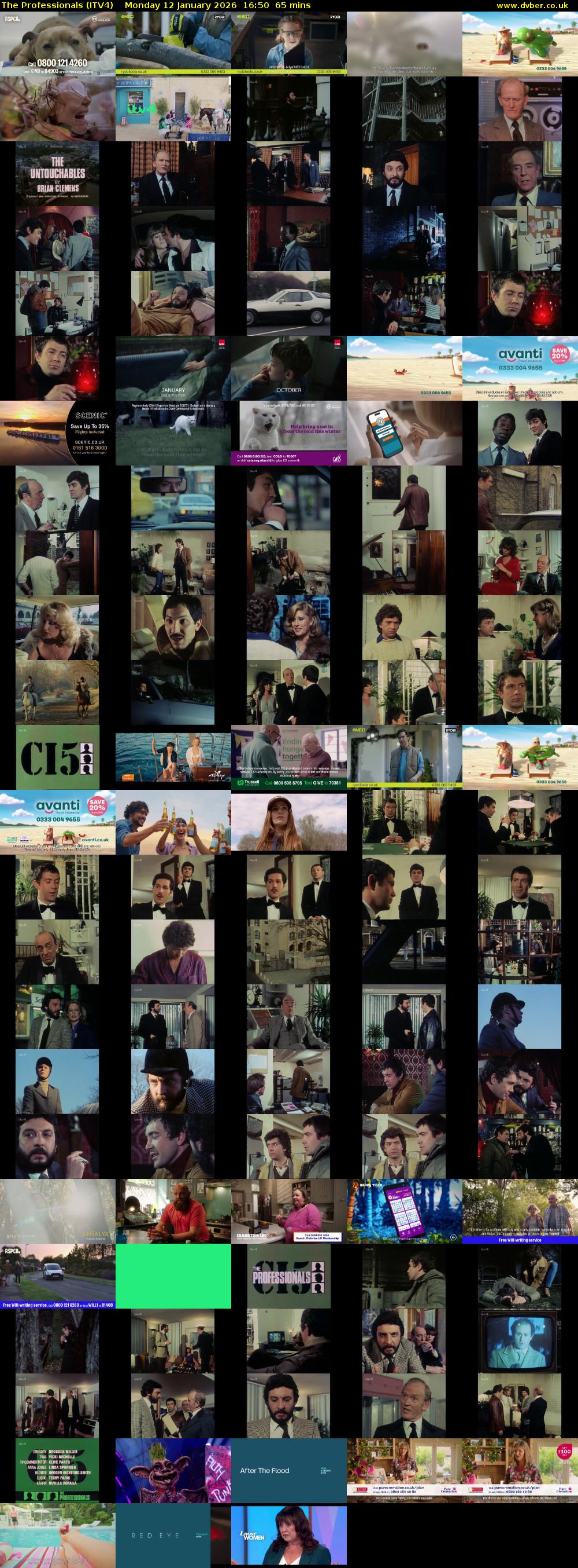 The Professionals (ITV4) Monday 12 January 2026 16:50 - 17:55