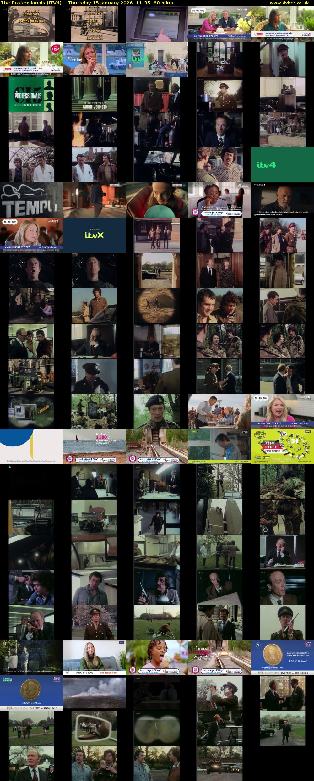The Professionals (ITV4) Thursday 15 January 2026 11:35 - 12:35