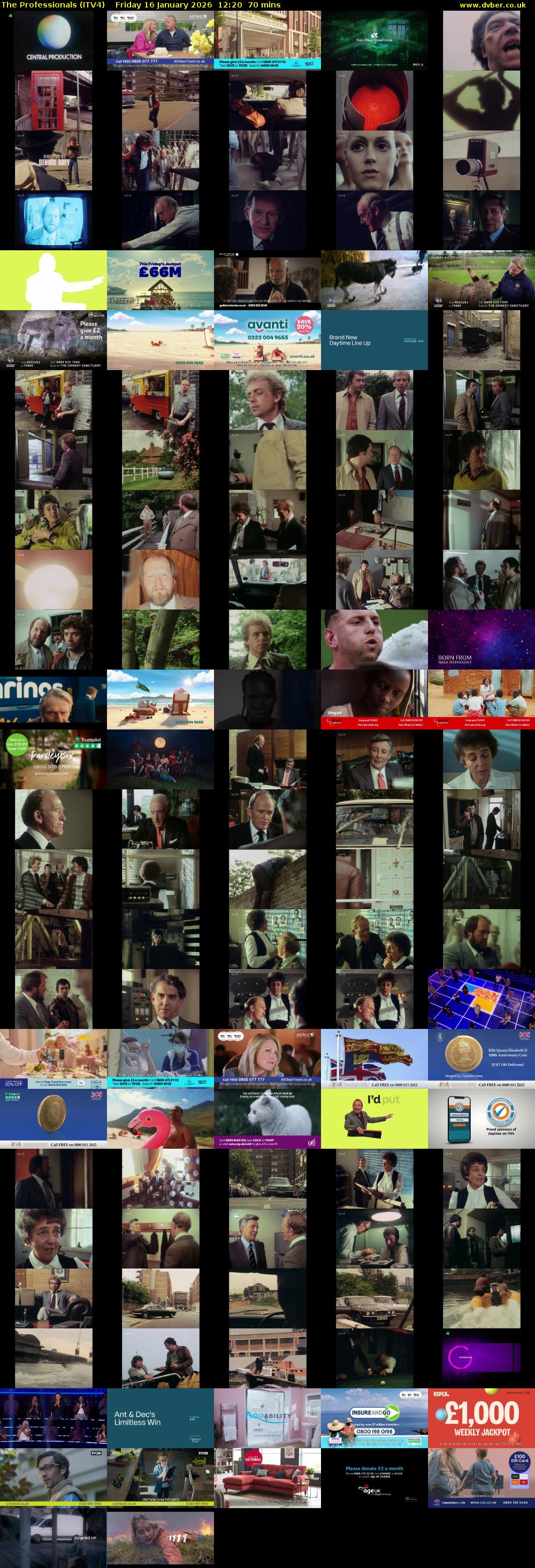 The Professionals (ITV4) Friday 16 January 2026 12:20 - 13:30