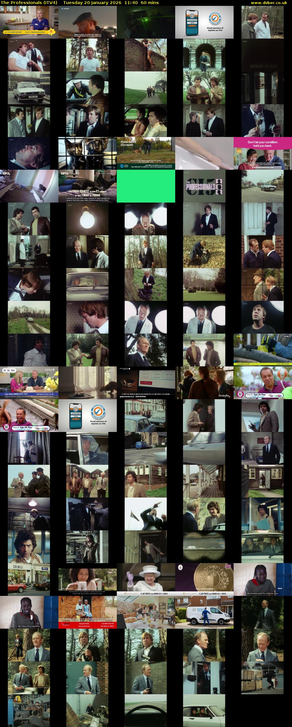 The Professionals (ITV4) Tuesday 20 January 2026 11:40 - 12:40