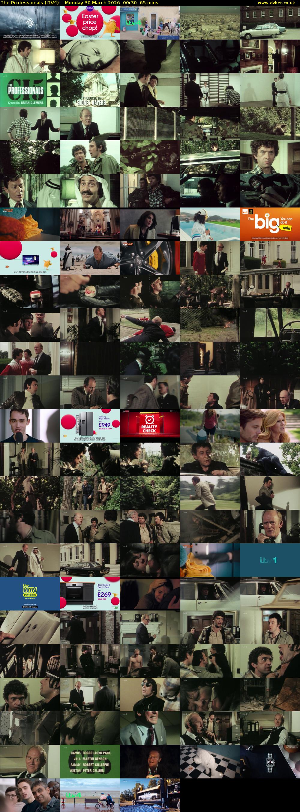 The Professionals (ITV4) Monday 30 March 2026 00:30 - 01:35