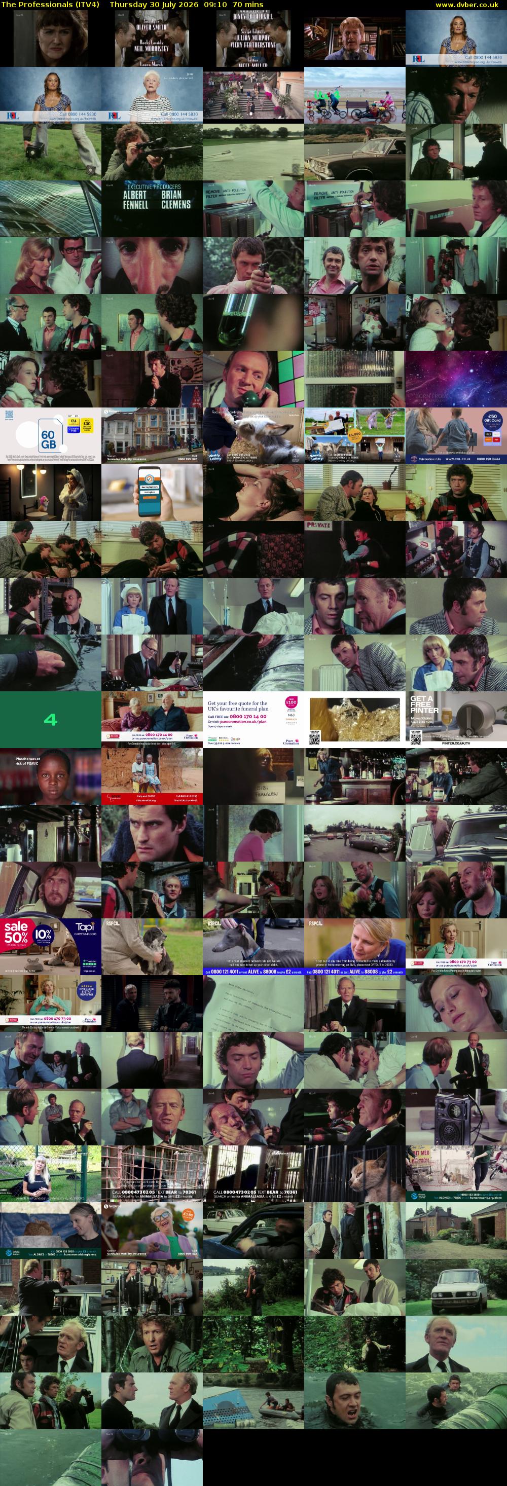 The Professionals (ITV4) Thursday 30 July 2026 09:10 - 10:20
