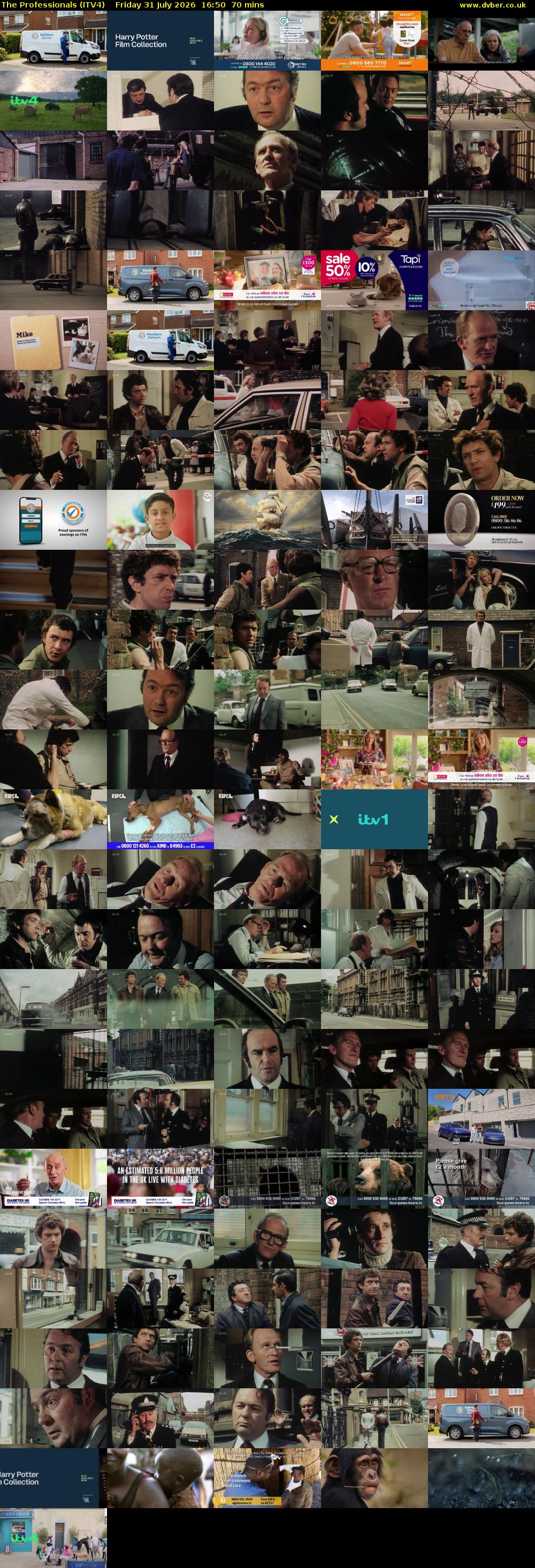 The Professionals (ITV4) Friday 31 July 2026 16:50 - 18:00