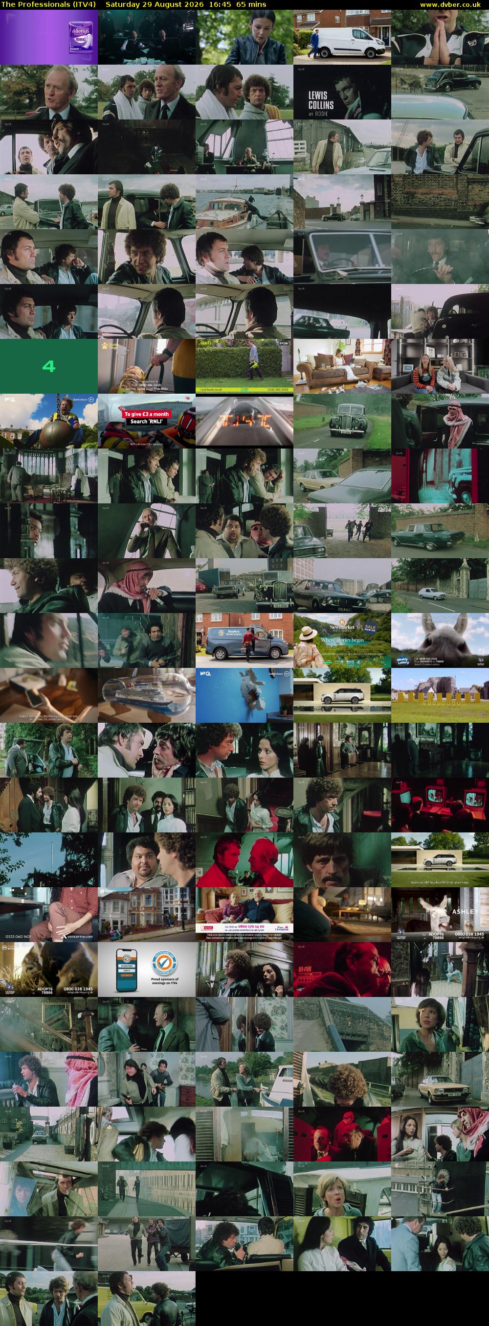 The Professionals (ITV4) Saturday 29 August 2026 16:45 - 17:50