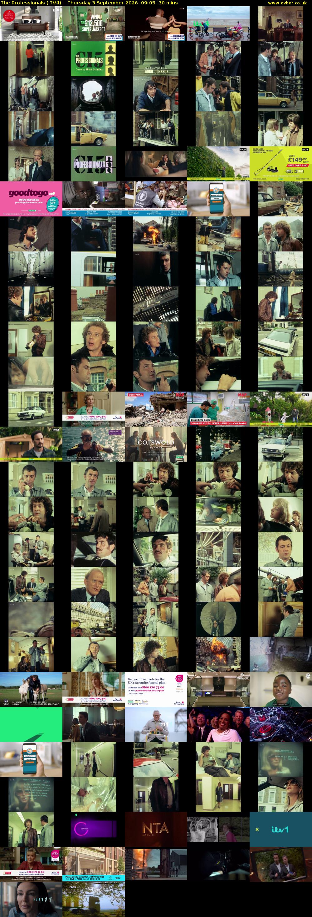The Professionals (ITV4) Thursday 3 September 2026 09:05 - 10:15