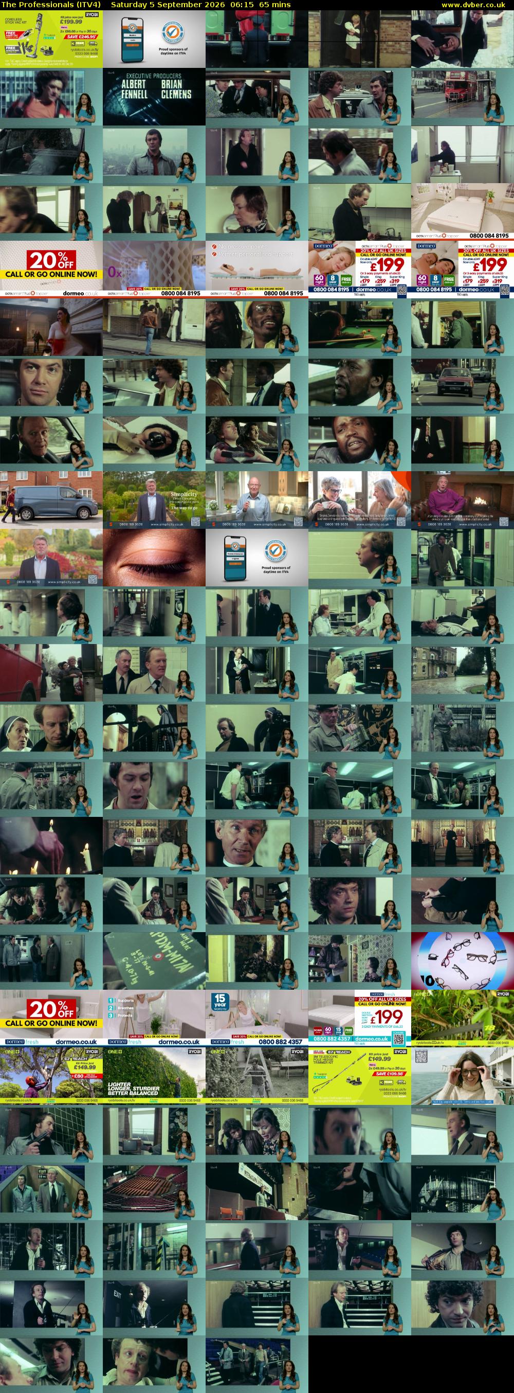 The Professionals (ITV4) Saturday 5 September 2026 06:15 - 07:20