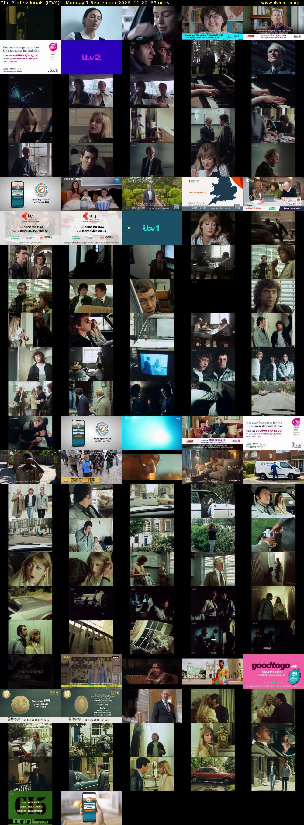 The Professionals (ITV4) Monday 7 September 2026 11:20 - 12:25