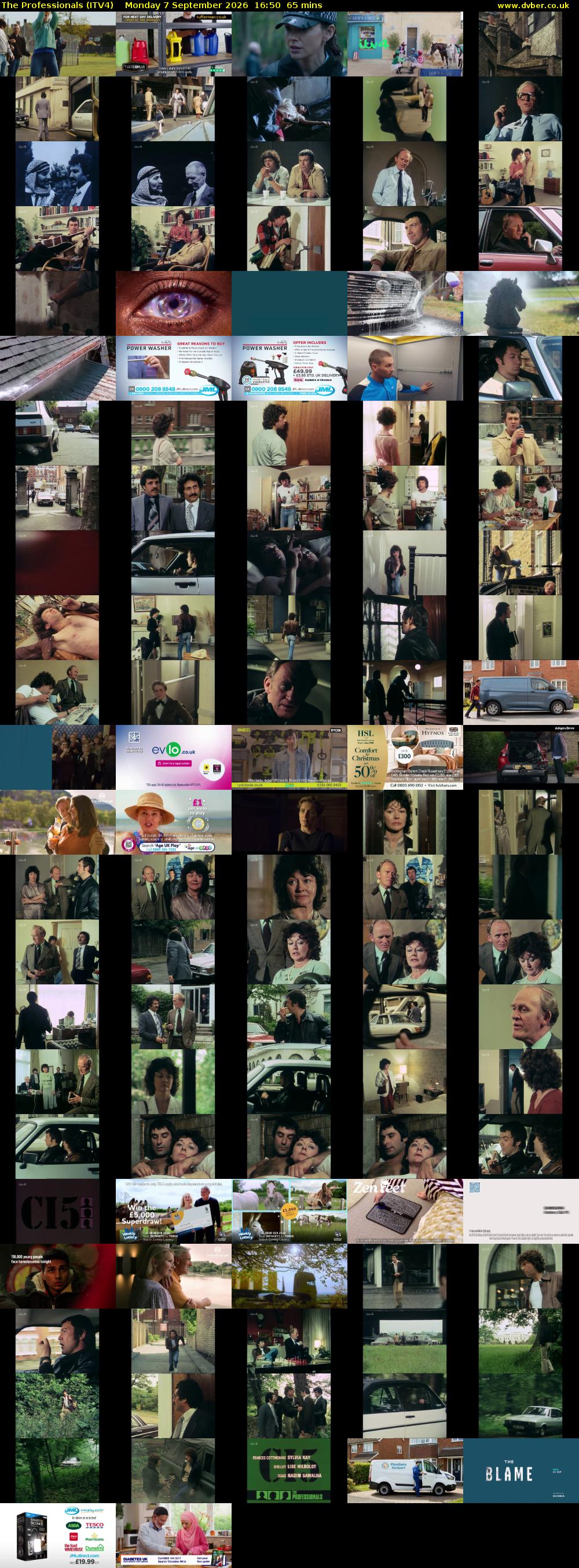 The Professionals (ITV4) Monday 7 September 2026 16:50 - 17:55