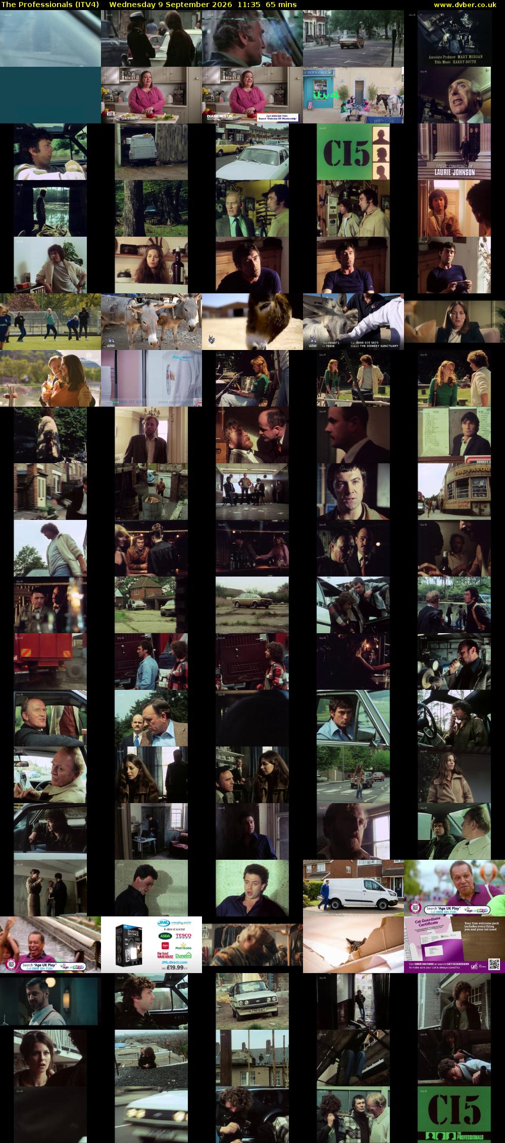 The Professionals (ITV4) Wednesday 9 September 2026 11:35 - 12:40