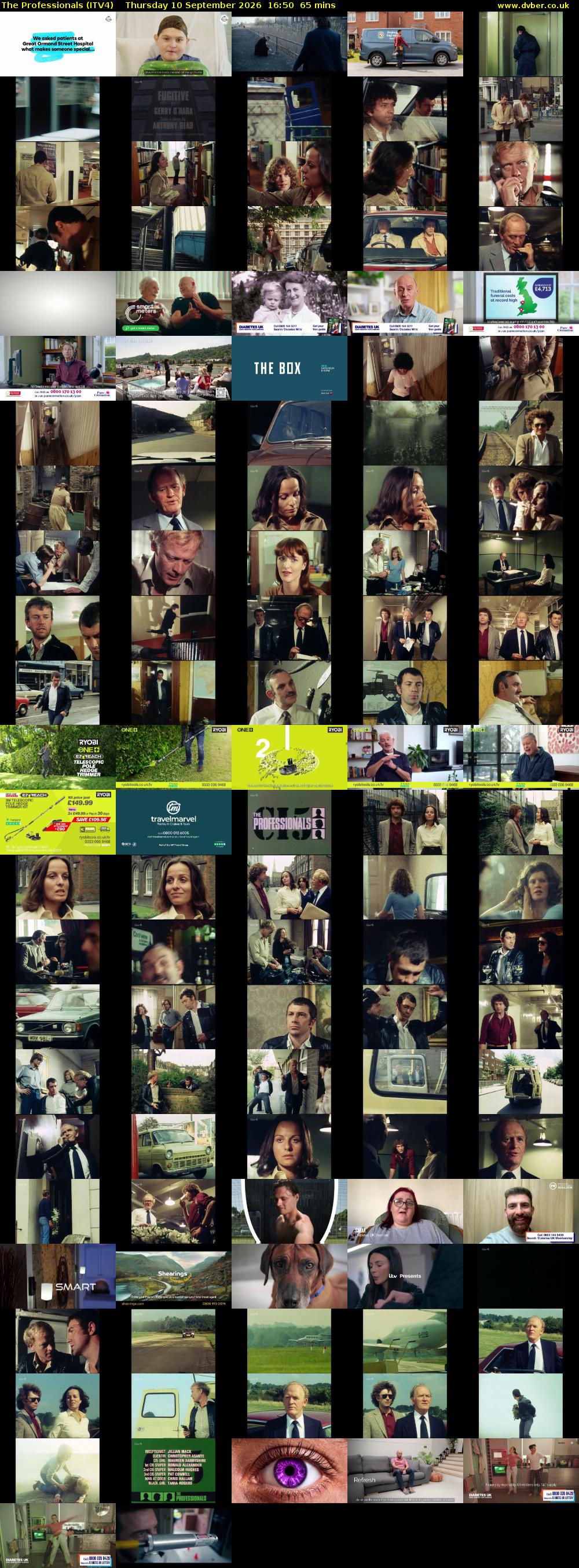 The Professionals (ITV4) Thursday 10 September 2026 16:50 - 17:55