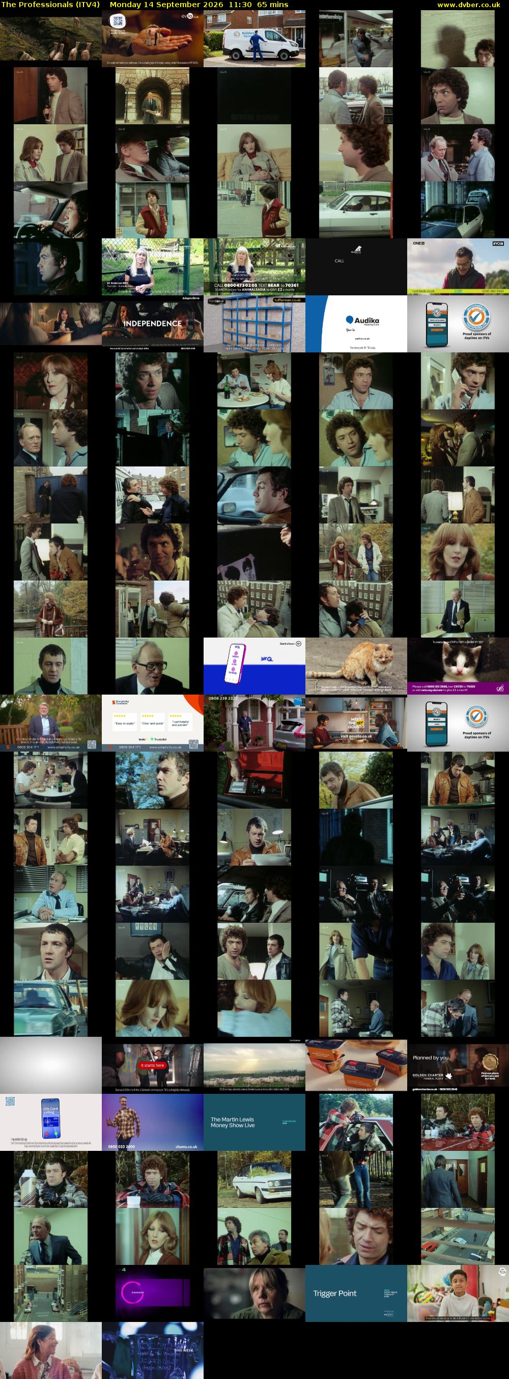 The Professionals (ITV4) Monday 14 September 2026 11:30 - 12:35