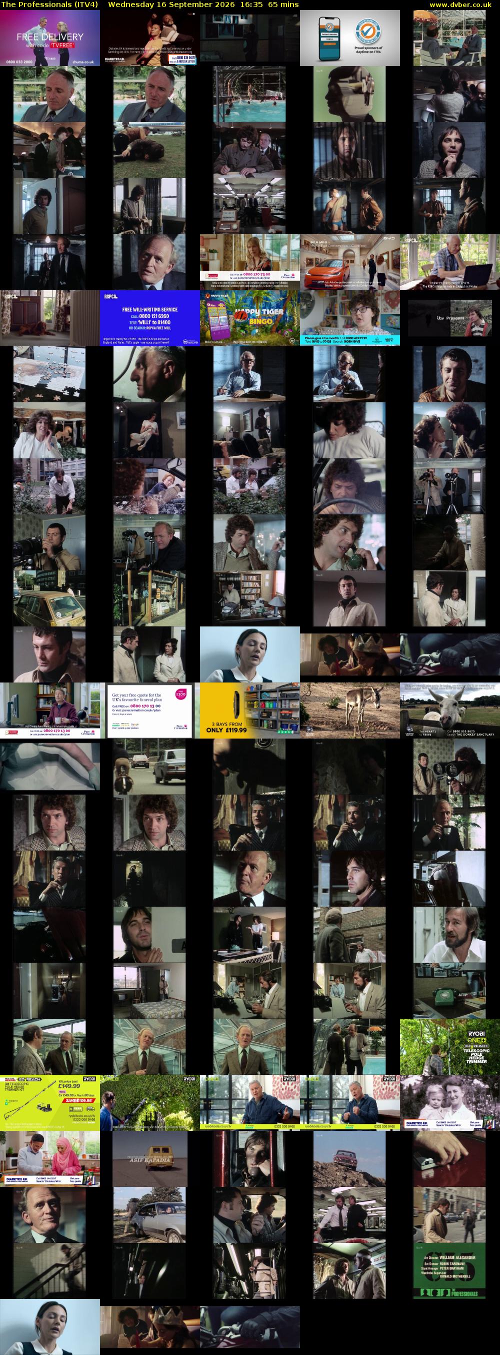 The Professionals (ITV4) Wednesday 16 September 2026 16:35 - 17:40