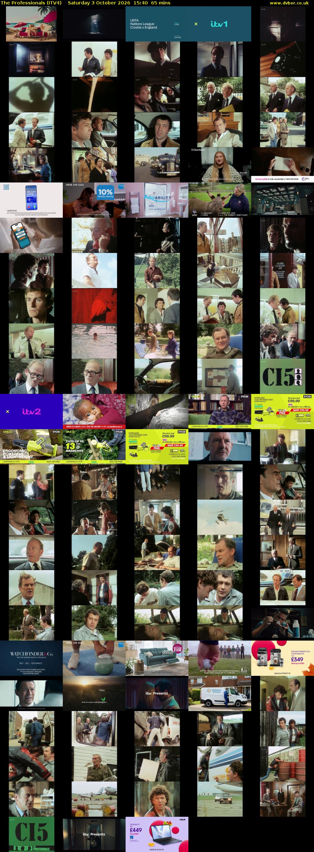 The Professionals (ITV4) Saturday 3 October 2026 15:40 - 16:45