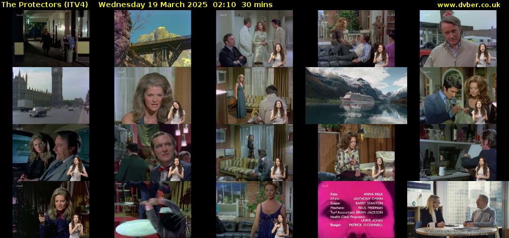 The Protectors (ITV4) Wednesday 19 March 2025 02:10 - 02:40