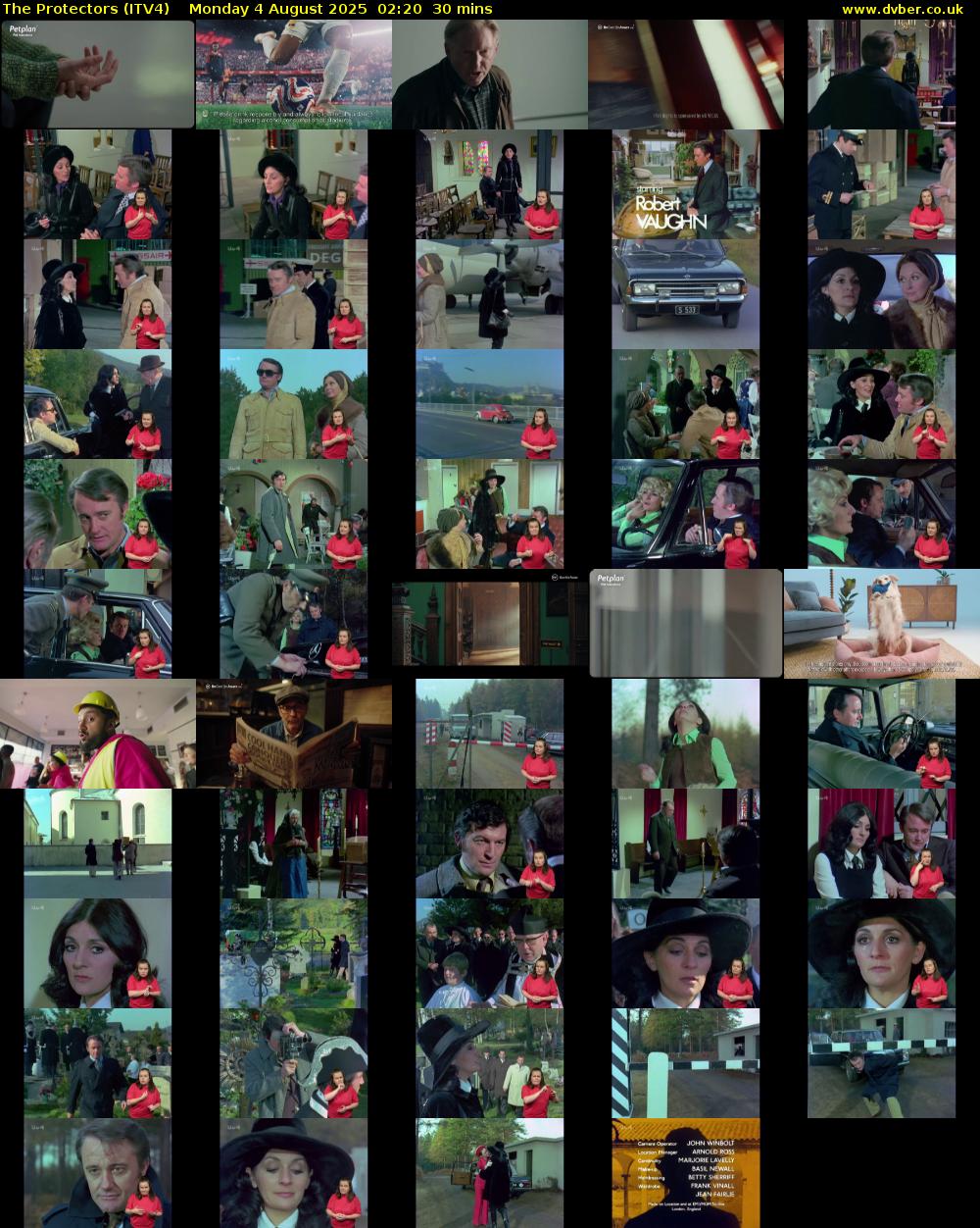 The Protectors (ITV4) Monday 4 August 2025 02:20 - 02:50