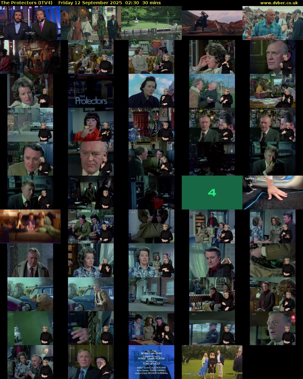 The Protectors (ITV4) Friday 12 September 2025 02:30 - 03:00