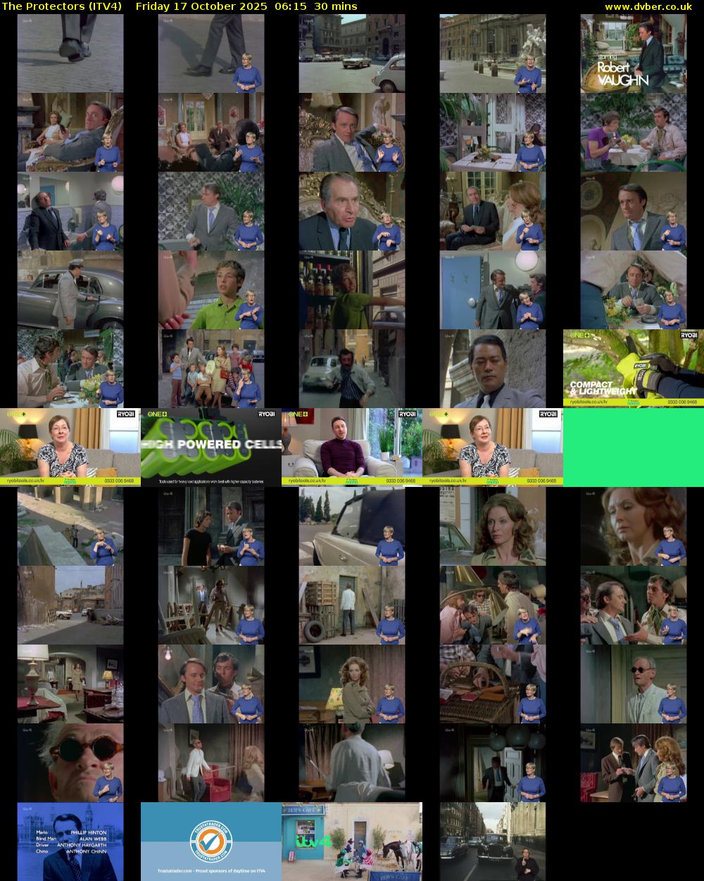 The Protectors (ITV4) Friday 17 October 2025 06:15 - 06:45