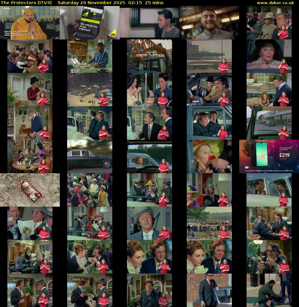 The Protectors (ITV4) Saturday 29 November 2025 02:15 - 02:40