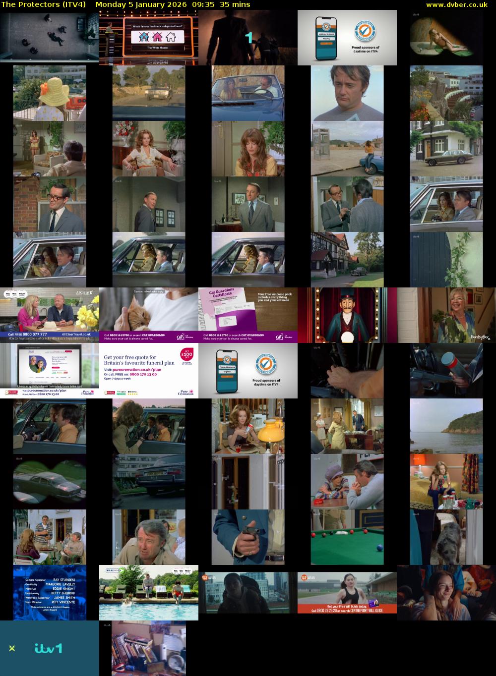 The Protectors (ITV4) Monday 5 January 2026 09:35 - 10:10