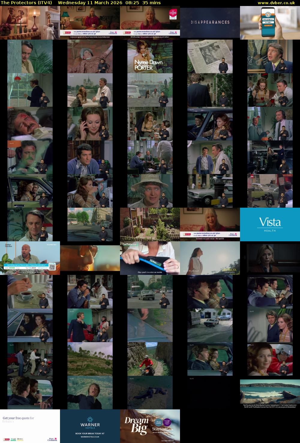 The Protectors (ITV4) Wednesday 11 March 2026 08:25 - 09:00
