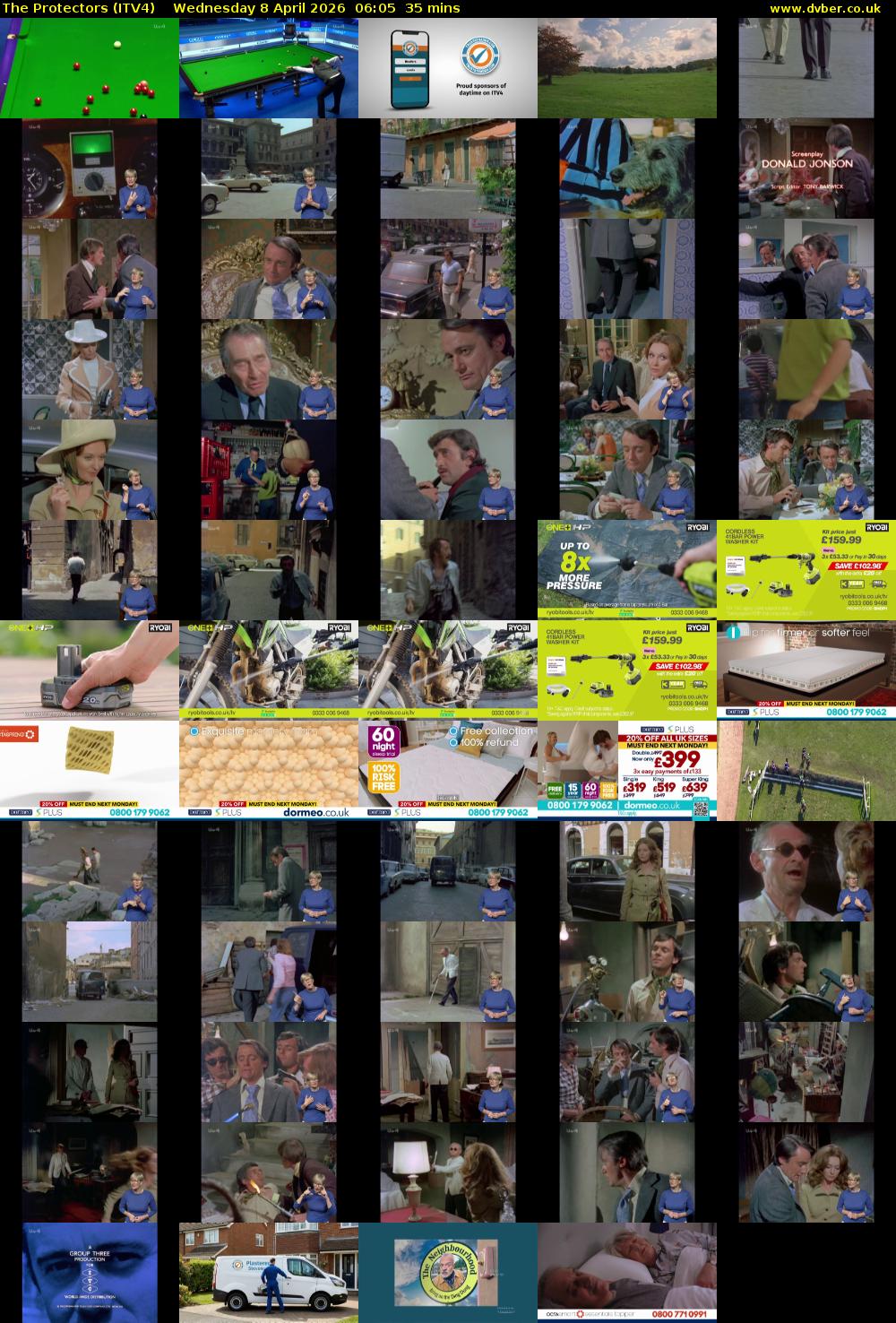 The Protectors (ITV4) Wednesday 8 April 2026 06:05 - 06:40