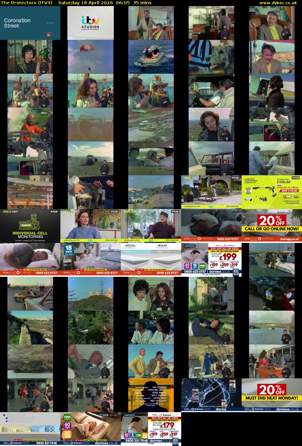 The Protectors (ITV4) Saturday 18 April 2026 06:05 - 06:40