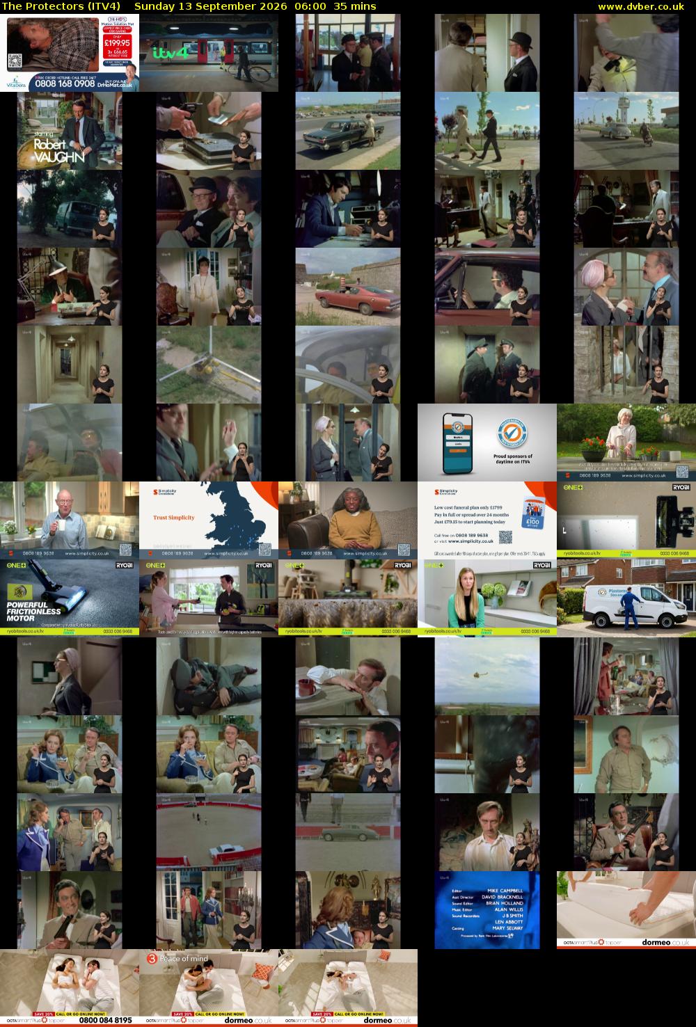 The Protectors (ITV4) Sunday 13 September 2026 06:00 - 06:35