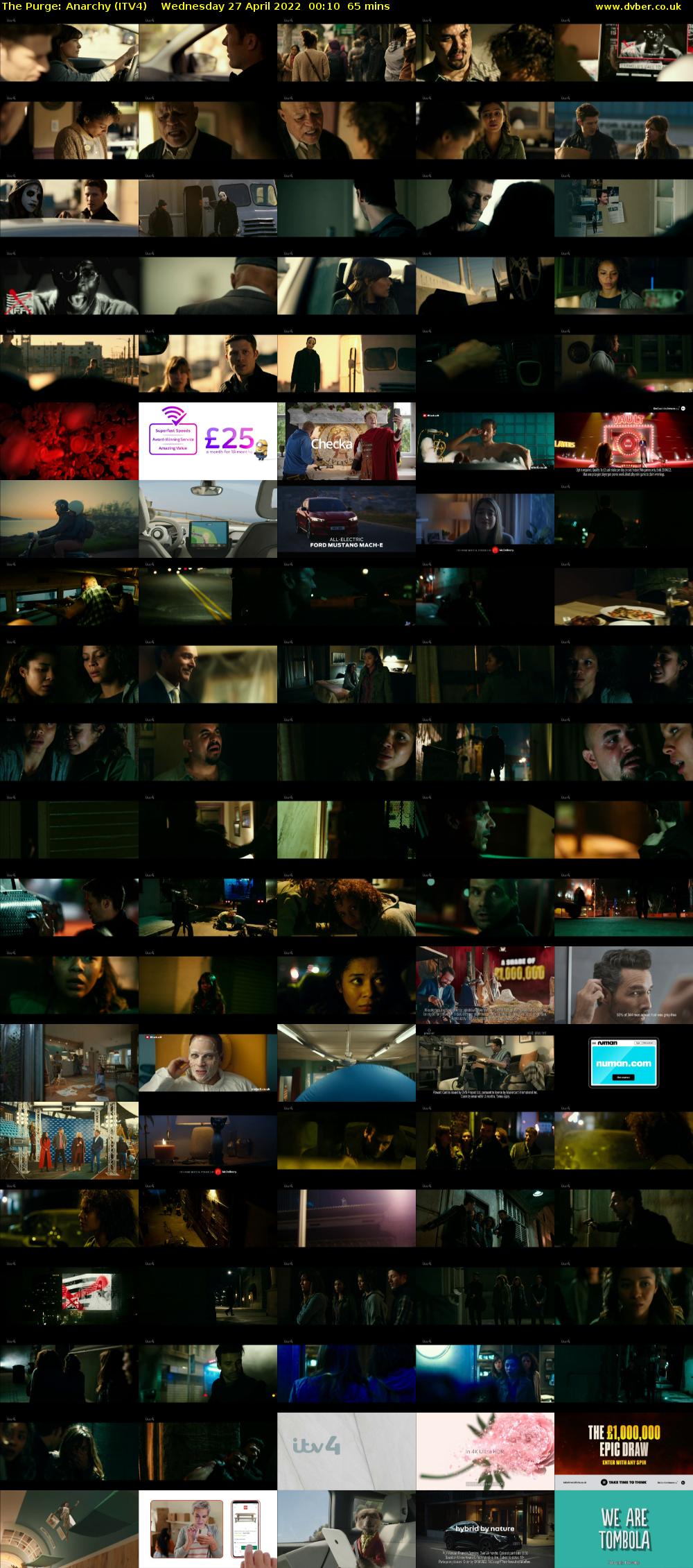 The Purge: Anarchy (ITV4) Wednesday 27 April 2022 00:10 - 01:15