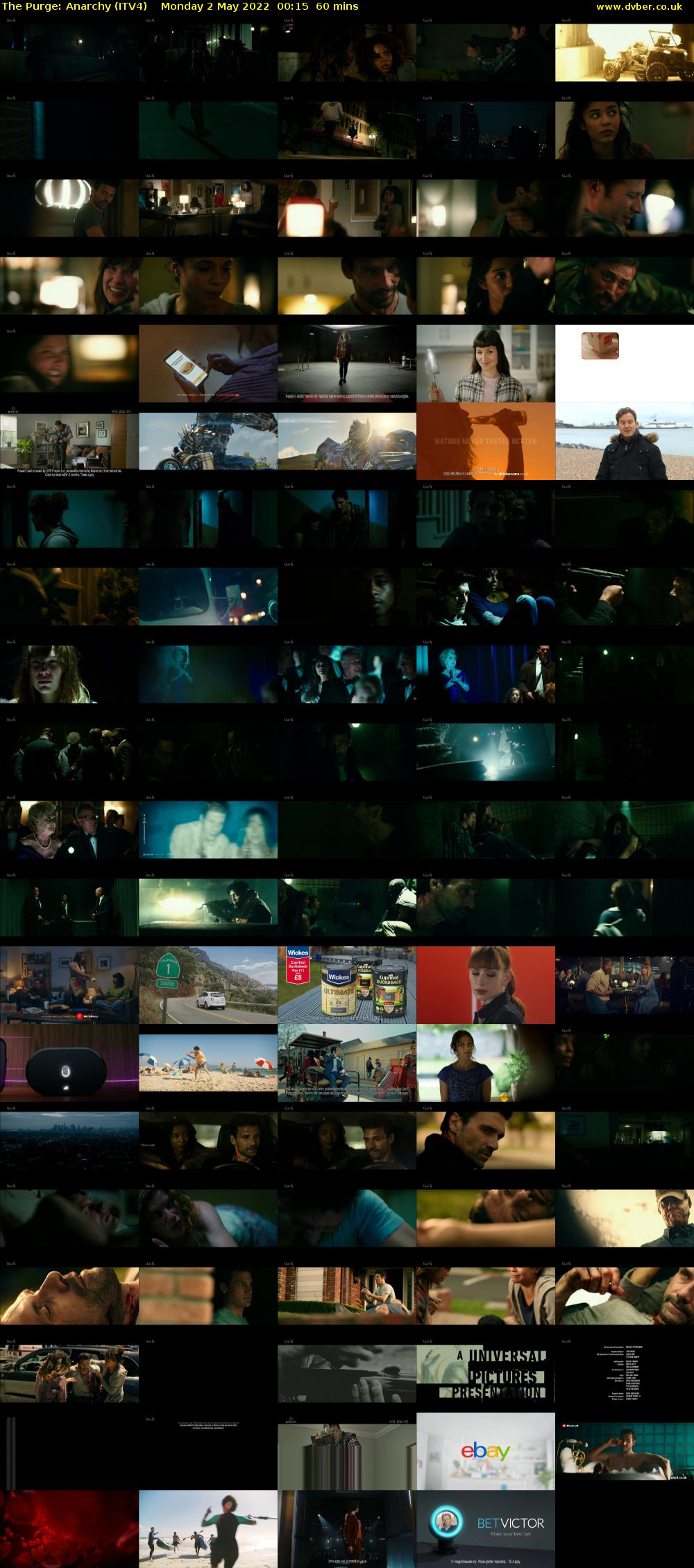 The Purge: Anarchy (ITV4) Monday 2 May 2022 00:15 - 01:15